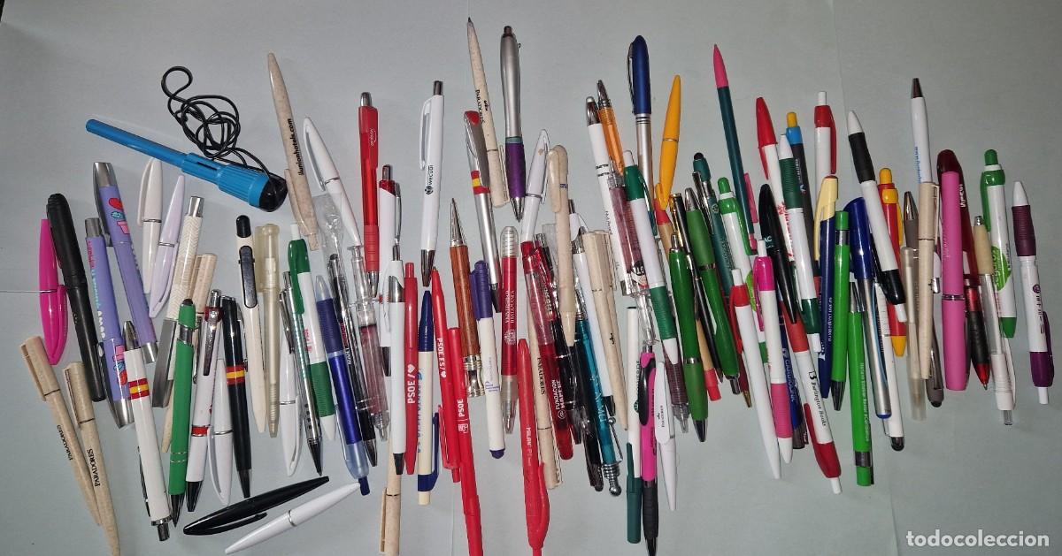 Bol&iacute;grafos antiguos: LOTE COLECCI&Oacute;N DE 100 BOLIS BOL&Iacute;GRAFOS PUBLICITARIOS PUBLICIDAD