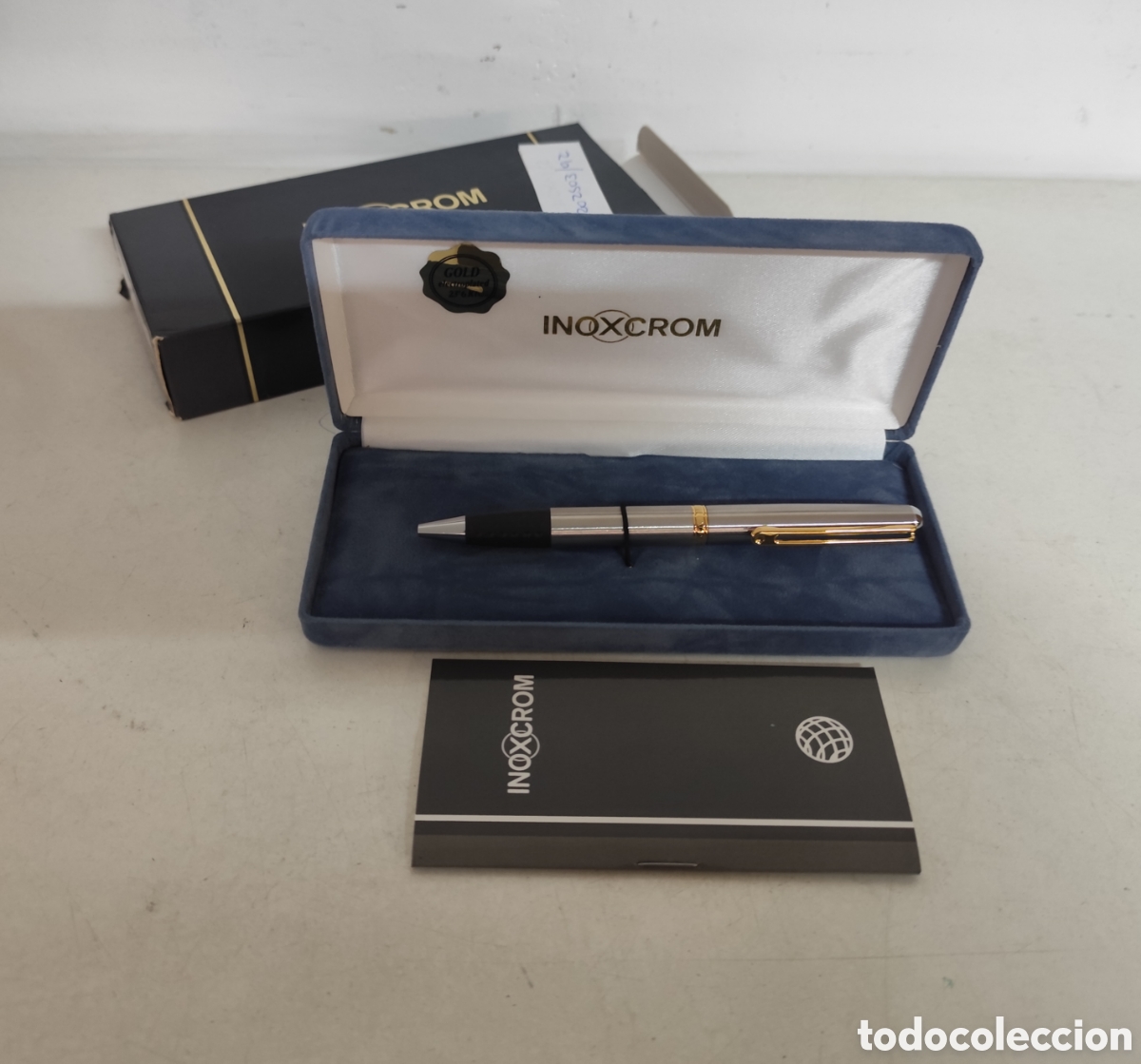 Bol&iacute;grafos antiguos: Bol&iacute;grafo inoxcrom en su caja