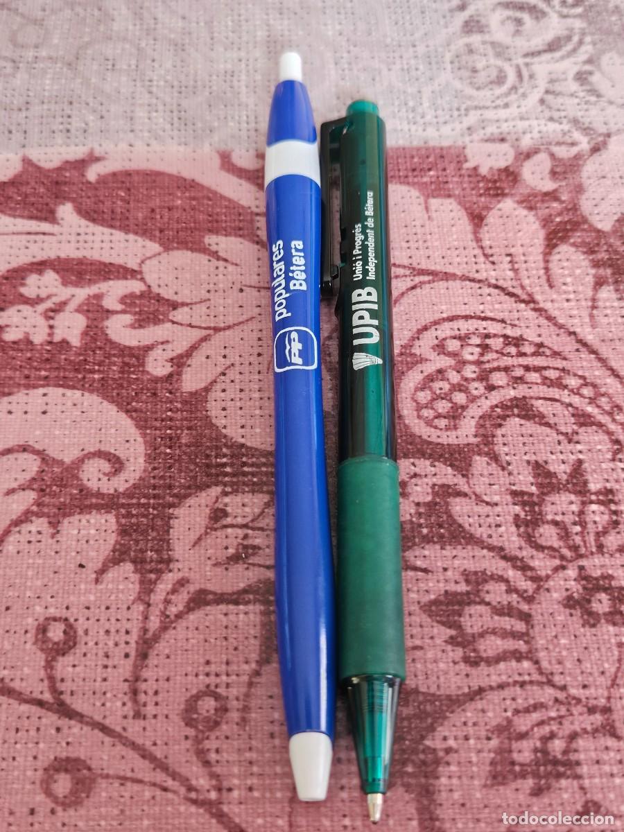 Bol&iacute;grafos antiguos: Lote De 2 Bol&iacute;grafos De Dos Partidos Pol&iacute;ticos De B&eacute;tera (Valencia).