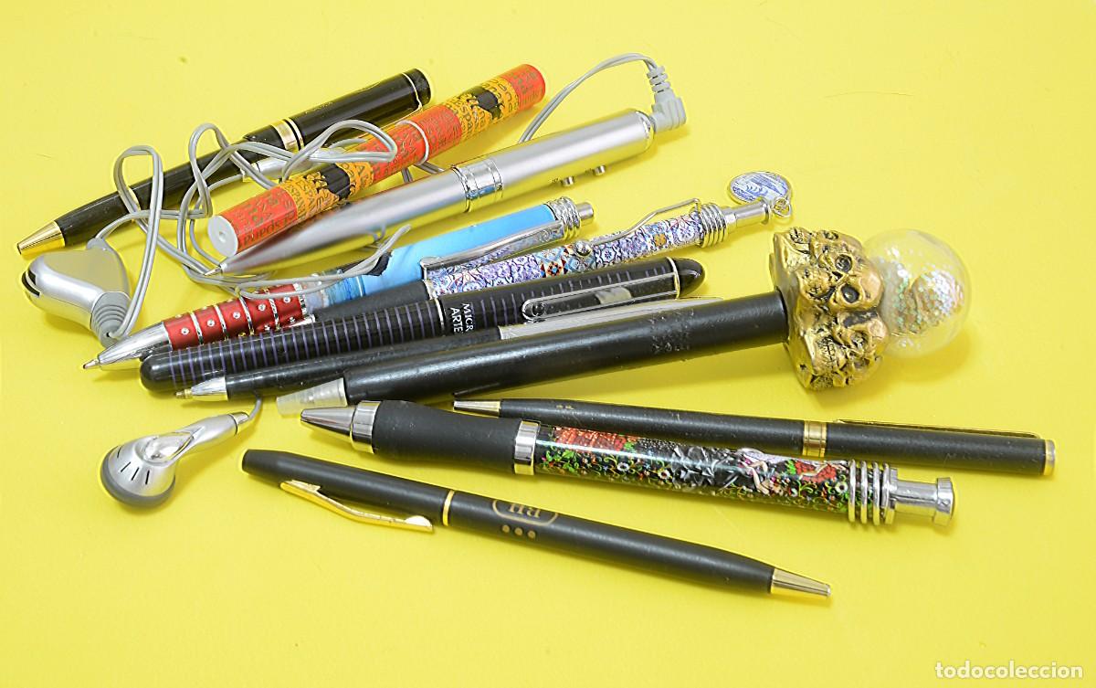 Bol&iacute;grafos antiguos: LOTE DE ONCE 11 BOL&Iacute;GRAFOS VARIADOS PARA COLECCI&Oacute;N