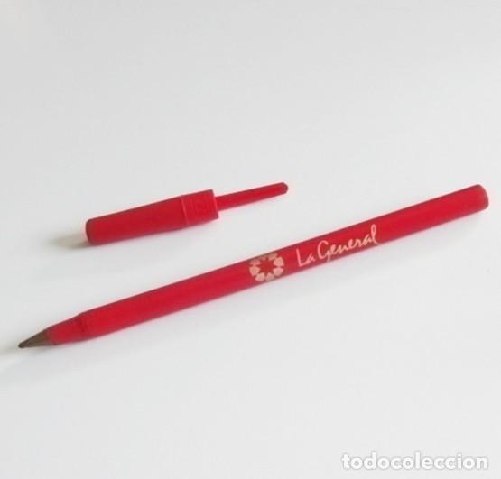 Bol&iacute;grafos antiguos: BOL&Iacute;GRAFO BIC - LA GENERAL DE GRANADA - ROJO - PUBLICIDAD DE BANCO CAJA - LOGOTIPO - BOLI