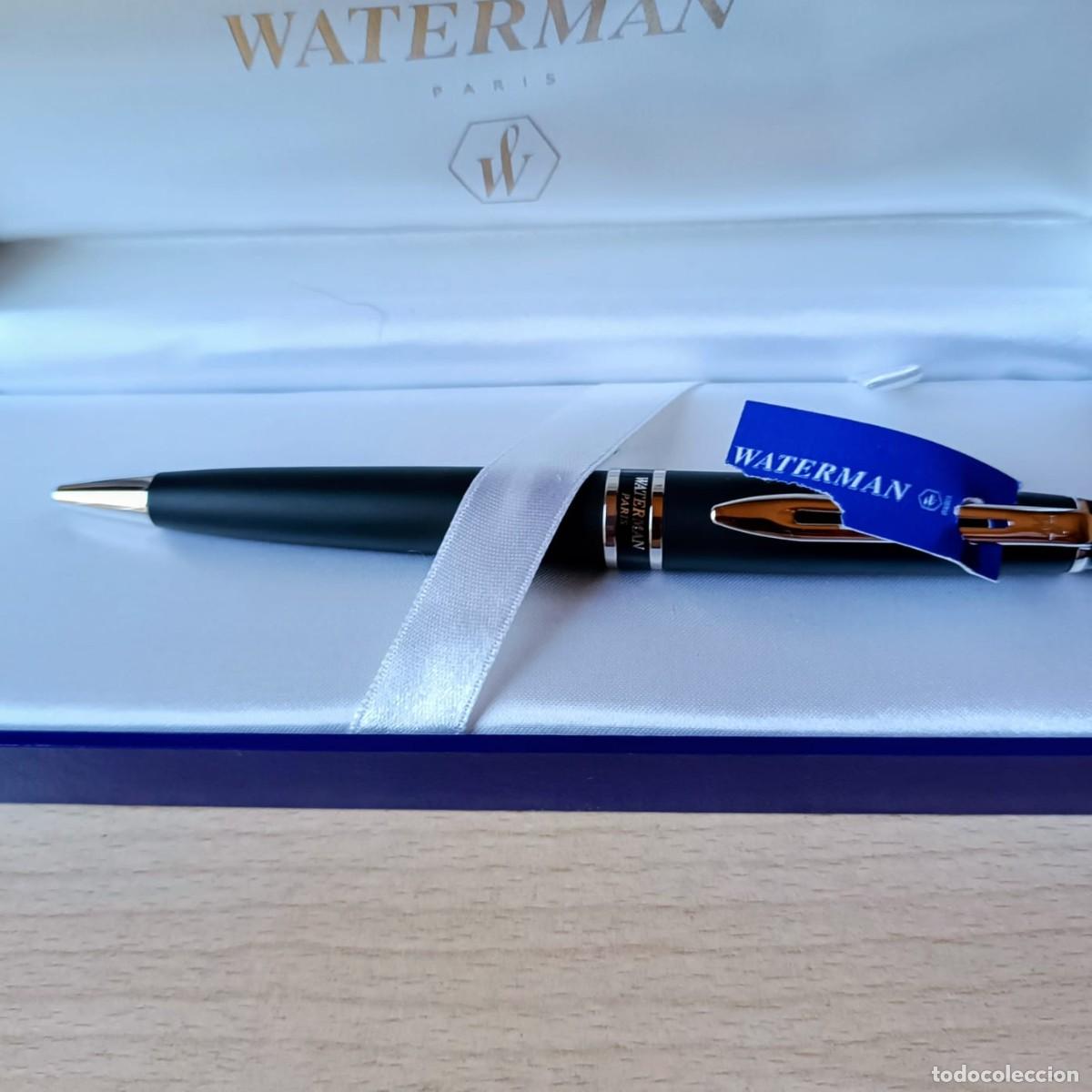 Bol&iacute;grafos antiguos: Bol&iacute;grafo Waterman Expert III Matte Black - Nuevo con Etiqueta y Estuche