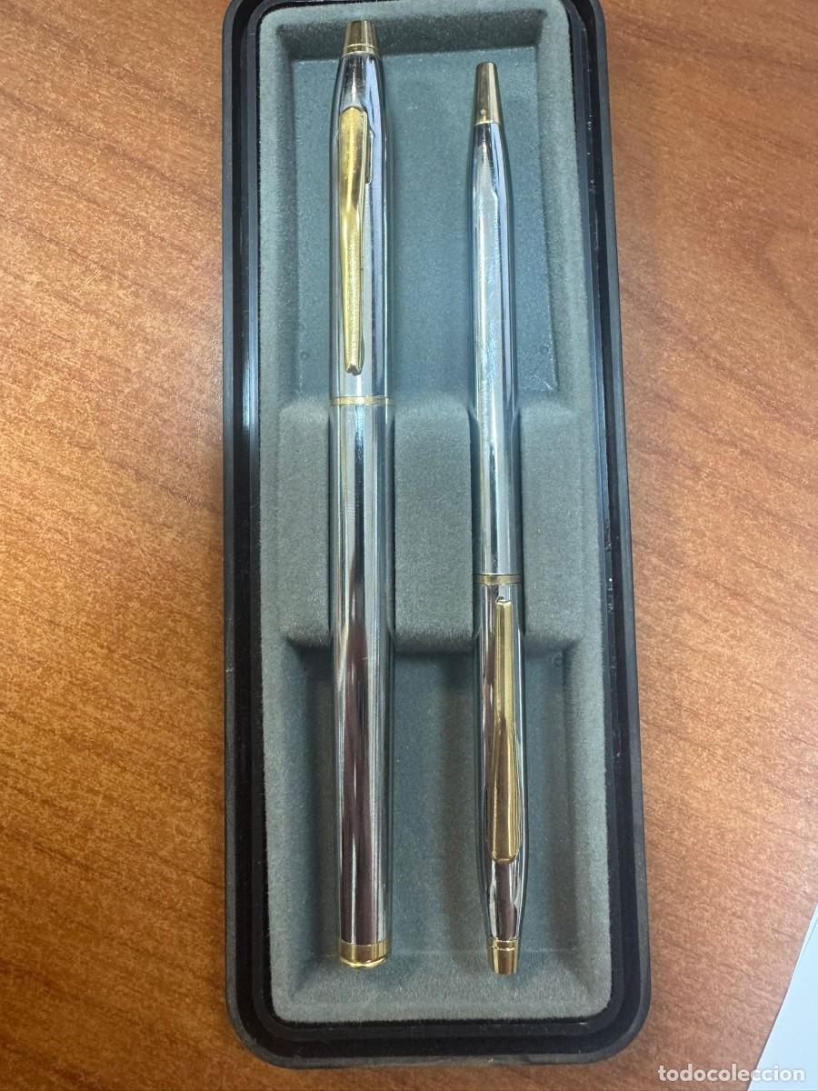 Bol&iacute;grafos antiguos: pack de boligrafo y pluma ARGENTARIA