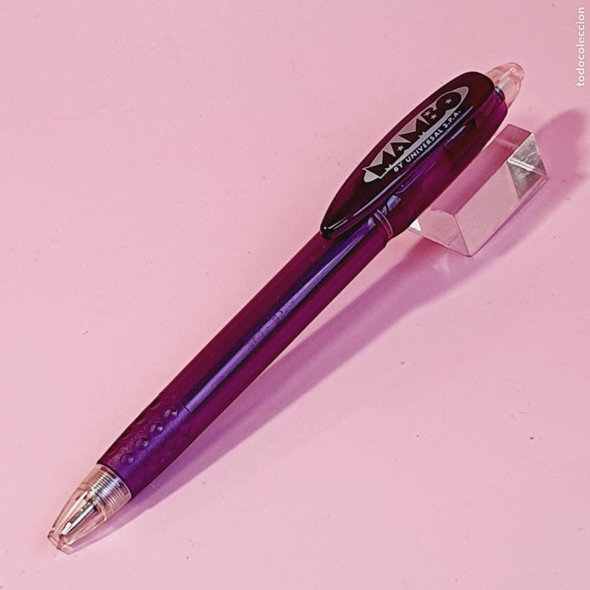 Bol&iacute;grafos antiguos: BOL&Iacute;GRAFO-UNIVERSAL MAMBO-ITALIA-VINTAGE-VIOLETA Y CRISTAL TRANSLUCENT-ESCASO-N.O.S.-DESCATALOGADO.