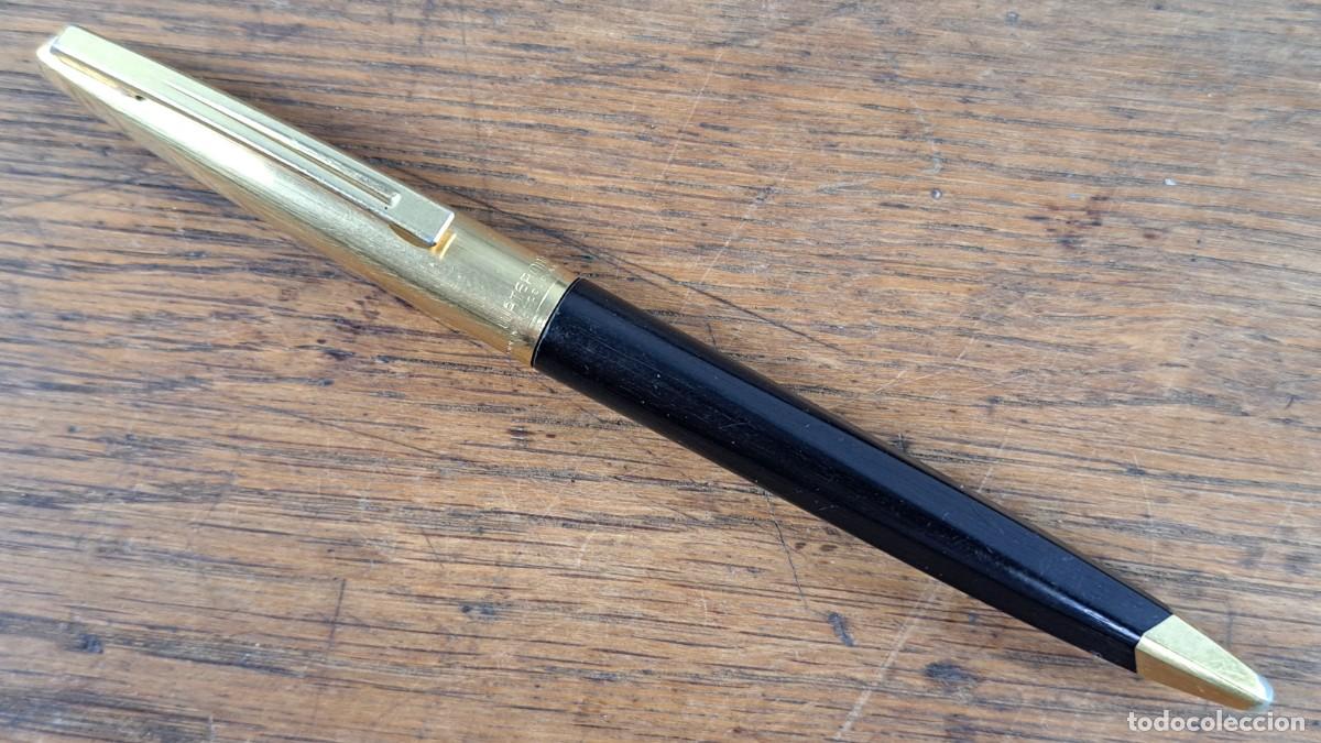 Bol&iacute;grafos antiguos: Bol&iacute;grafo Waterman, Made in France, plaque oro, vintage