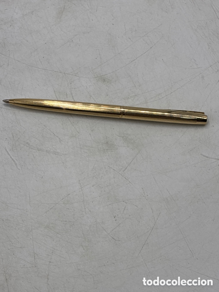 Bol&iacute;grafos antiguos: Bol&iacute;grafo Sheaffer chapado oro 12 k.