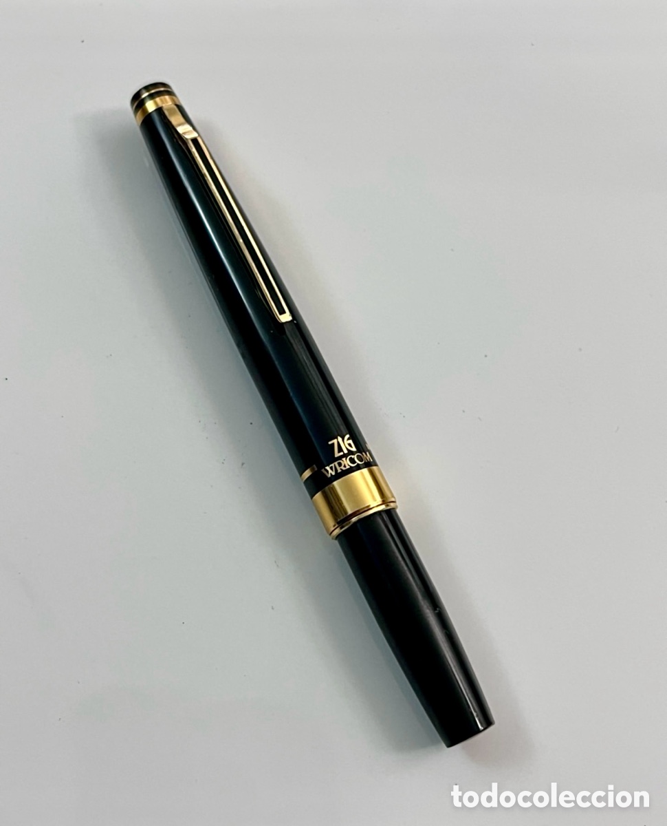 Alte Kugelschreiber: ✅ BOL&Iacute;GRAFO ZIG WRICOM LACADO EN NEGRO JAP&Oacute;N