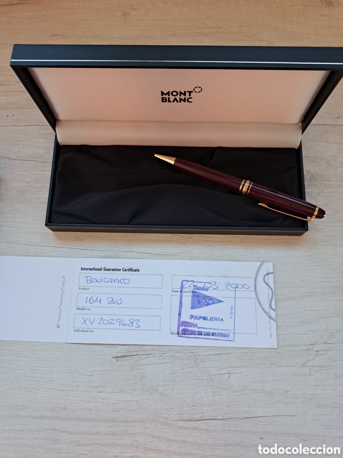 Penne a sfera antiche: Montblanc Meisterst&uuml;ck 164 Burdeos Full Set (2000)
