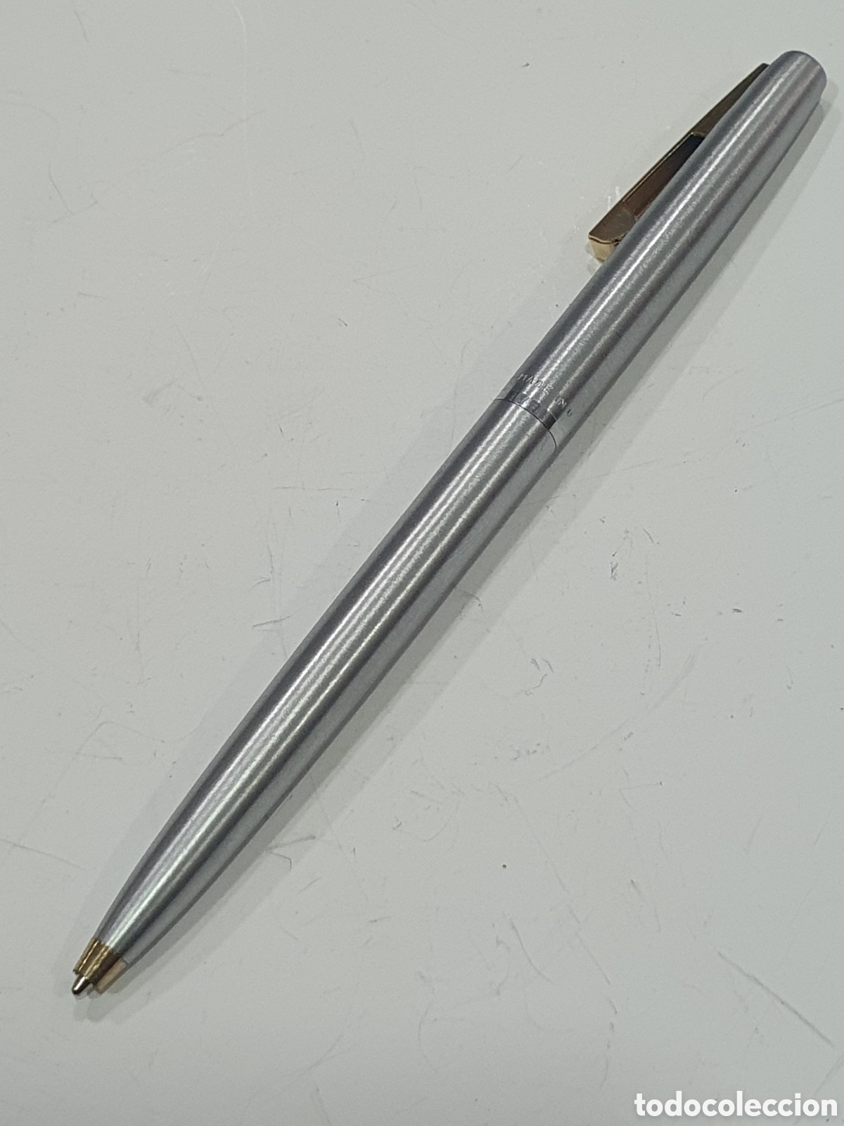 Bol&iacute;grafos antiguos: Bol&iacute;grafo Sheaffer acero y dorado. (L127)