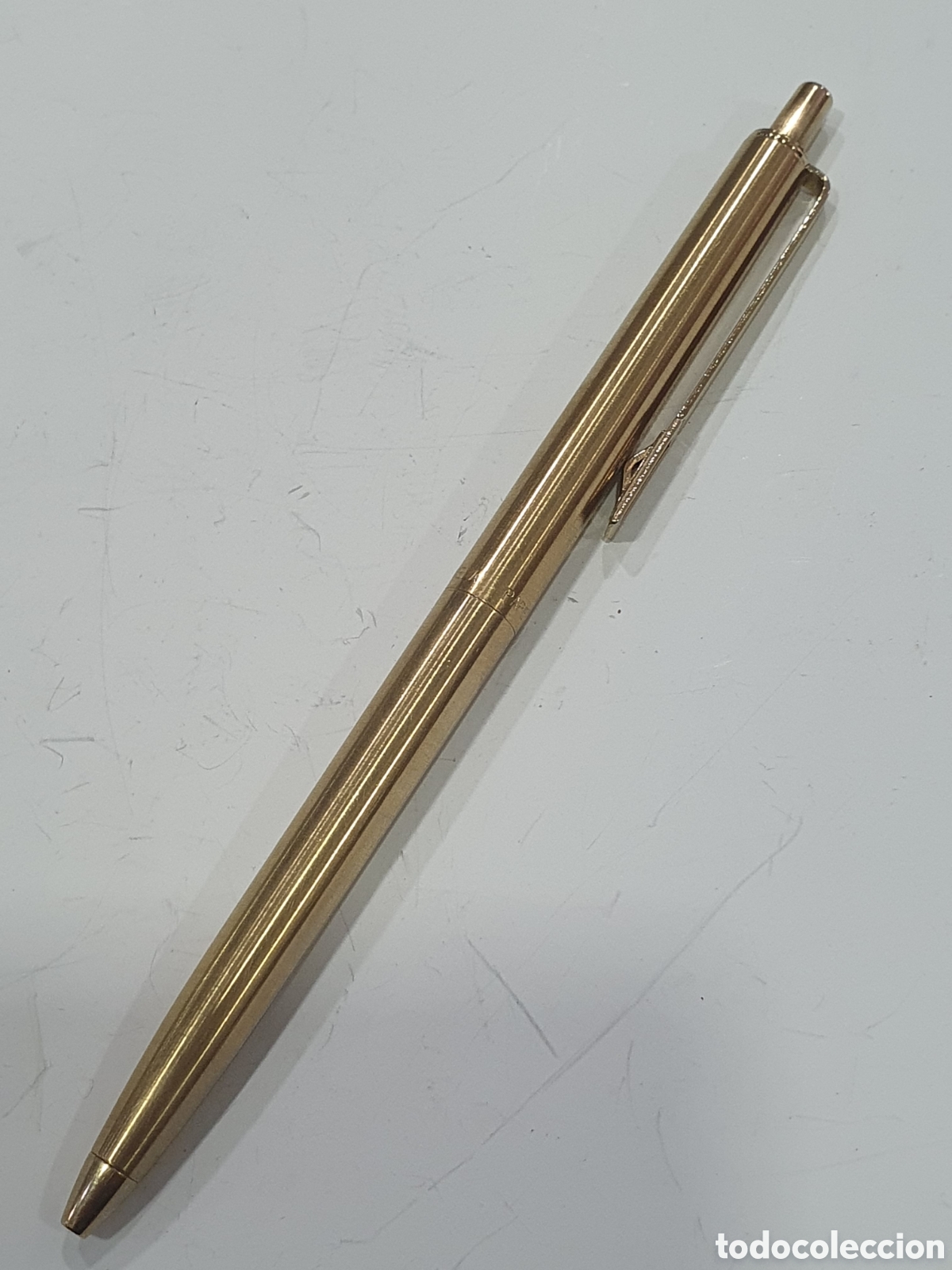 Alte Kugelschreiber: Bol&iacute;grafo Paper Mate dorado. (L127)