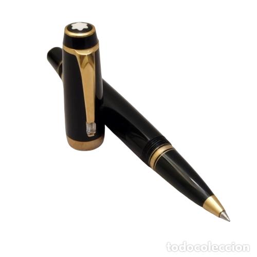 Bol&iacute;grafos antiguos: Boligrafo Montblanc Boheme con piedra blanca.