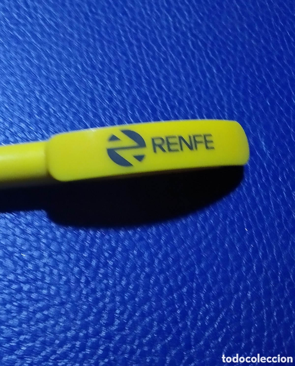 Bol&iacute;grafos antiguos: Bol&iacute;grafo de Renfe con el logo conocido como la galleta, creado por Juan Toribio a&ntilde;os 71-72