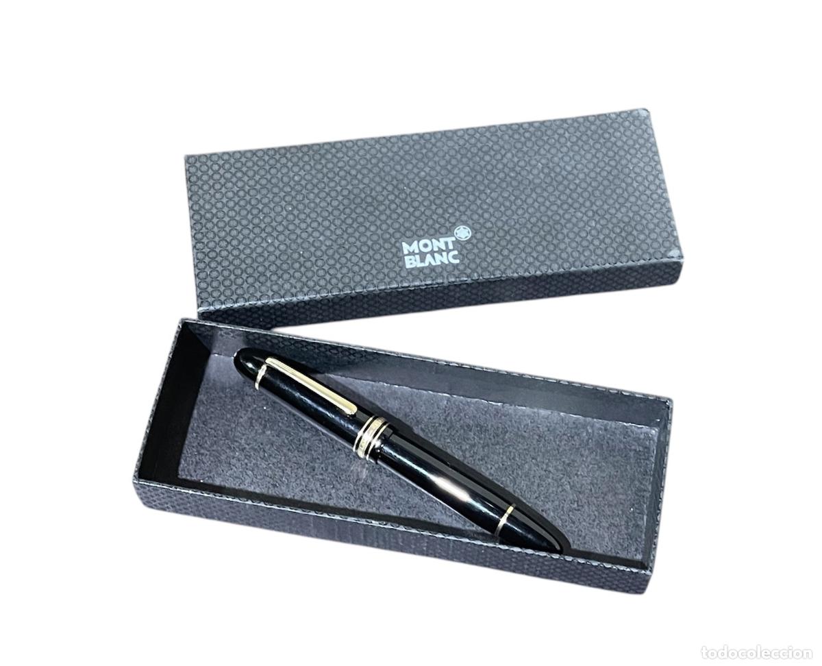 Bol&iacute;grafos antiguos: Pluma estilogr&aacute;fica Montblanc 149 Meisterst&uuml;ck; plum&iacute;n de oro de 18 quilates