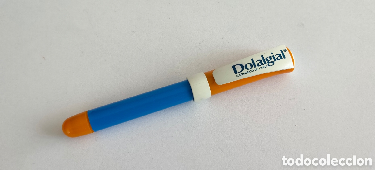 Bol&iacute;grafos antiguos: BOLIGRFO ROTULADOR PUBLICITARIO FARMACIA MEDICAMENTOS DOLALGIAL(No pinta Colecci&oacute;n)