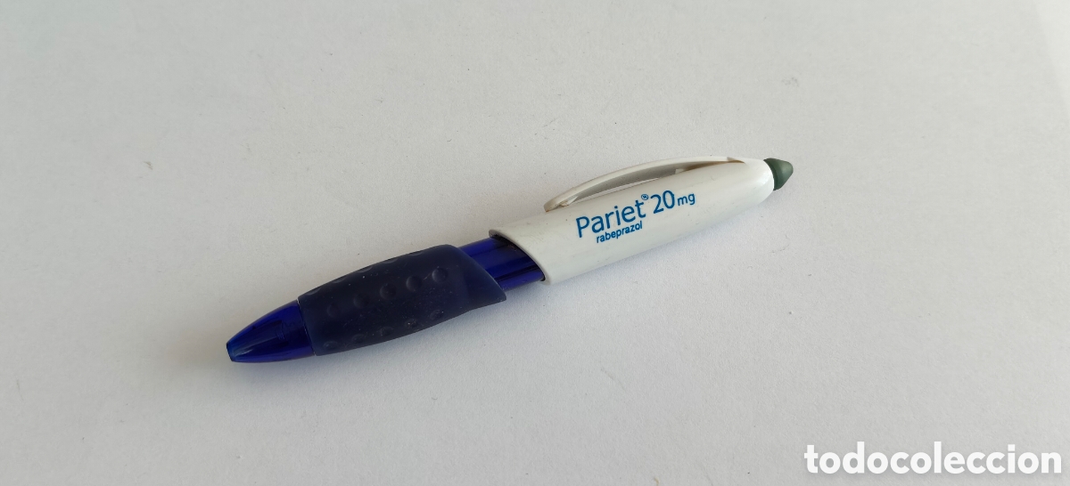 Bol&iacute;grafos antiguos: BOLIGRAFO PUBLICITARIO FARMACIA MEDICAMENTOS PARIET 20 mg. (No pinta ser&iacute;a poner una Carga)