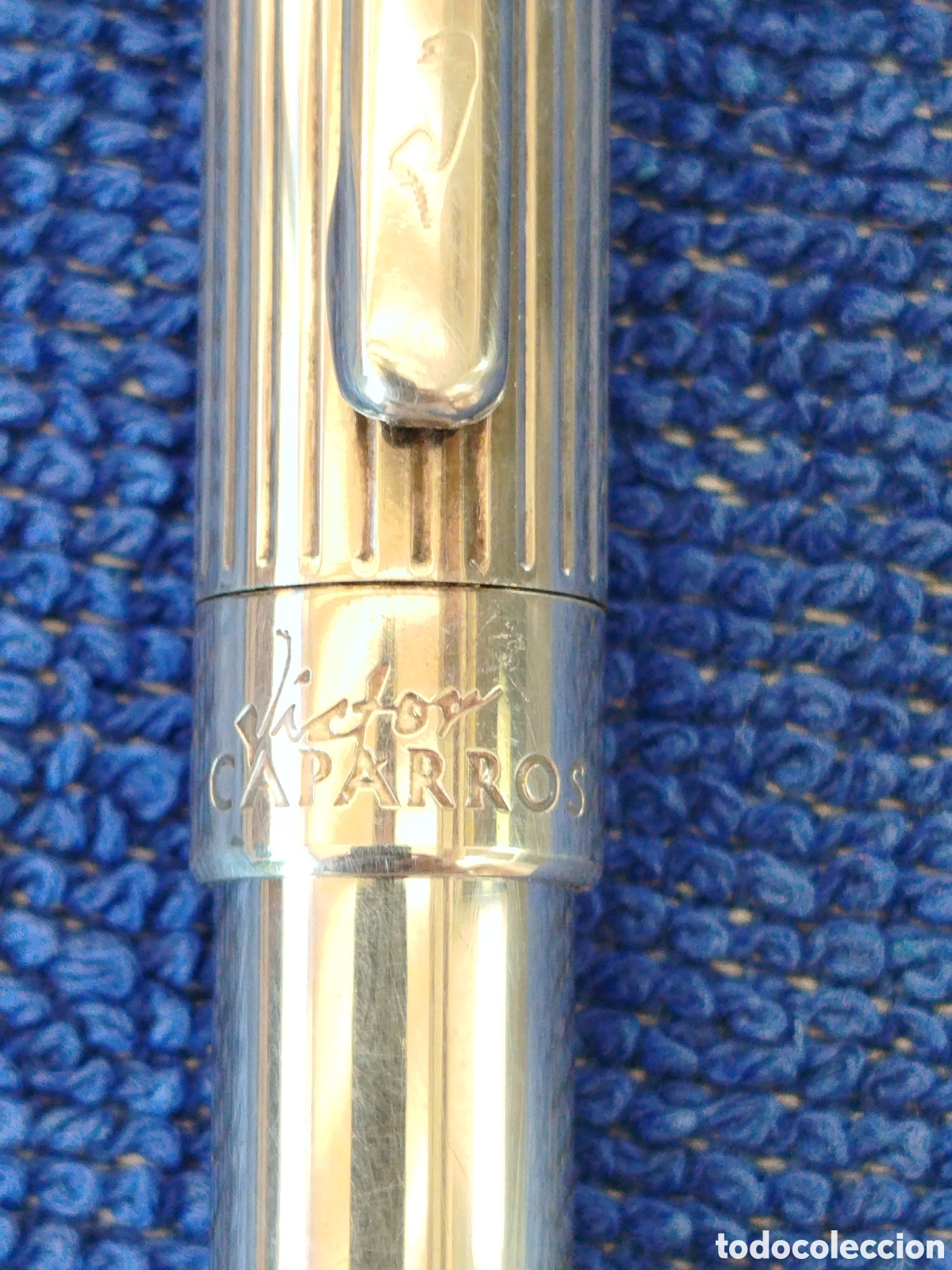 Bol&iacute;grafos antiguos: Bol&iacute;grafo de plata 925 de V&iacute;ctor Caparros.