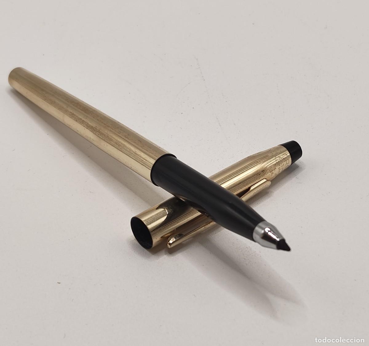Bol&iacute;grafos antiguos: ROLLERBALL CROSS CENTURY CHAPADO EN ORO 14K - MADE IN USA