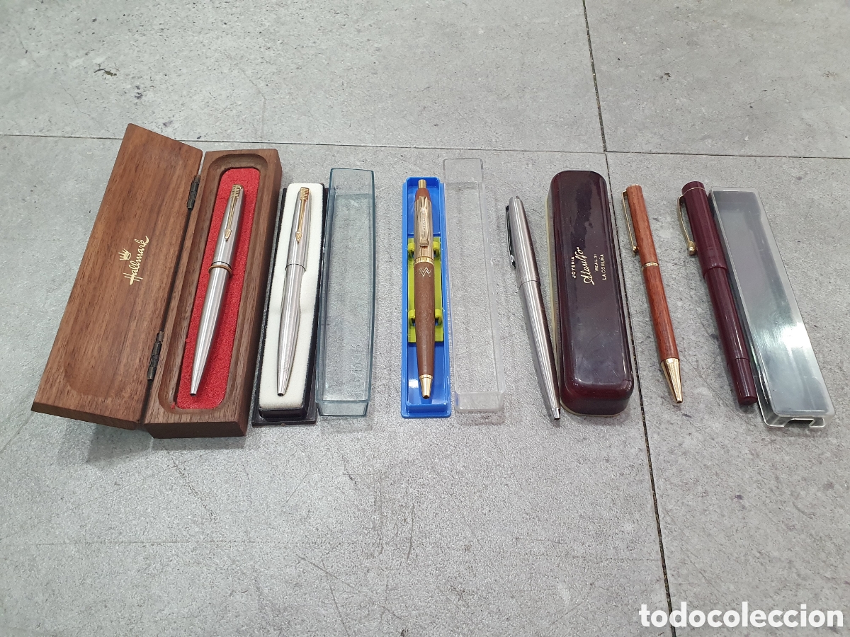 Bol&iacute;grafos antiguos: Lote de boligrafos variados. (L112)