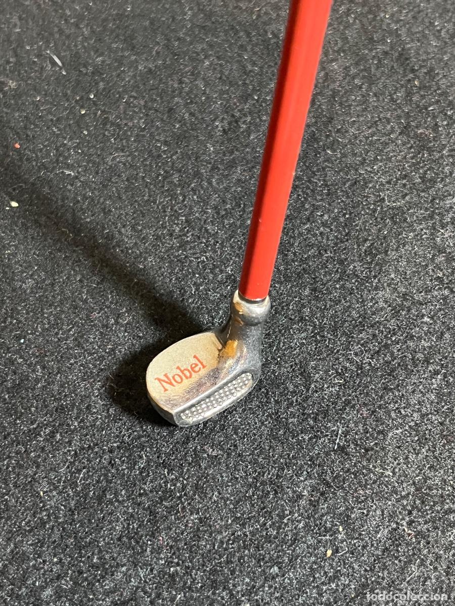Bol&iacute;grafos antiguos: Bol&iacute;grafo palo de golf Nobel vintage publicidad tabaco a&ntilde;os 90 merchandising estanco