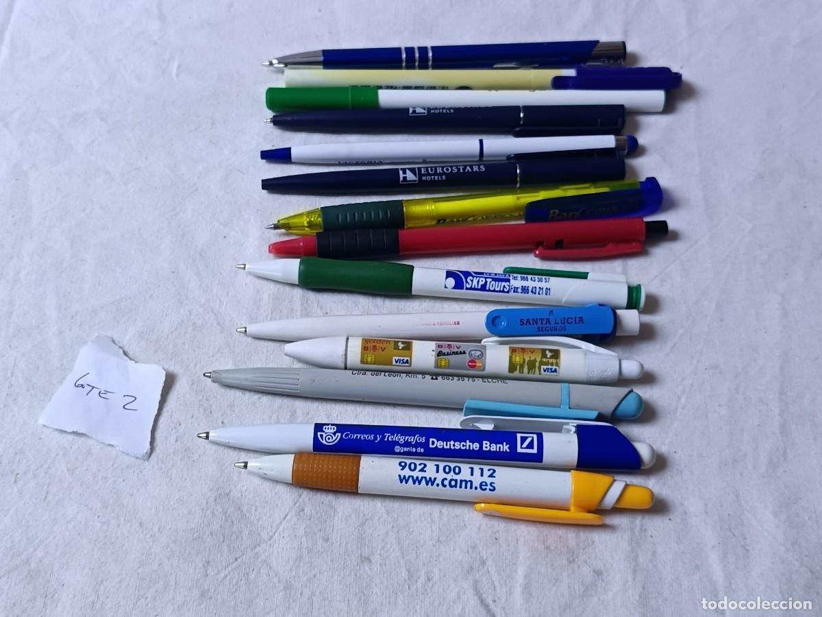 Bol&iacute;grafos antiguos: BO2, Lote de material de escritorio o escriban&iacute;a, bol&iacute;grafos y otros, muchos con publicidad