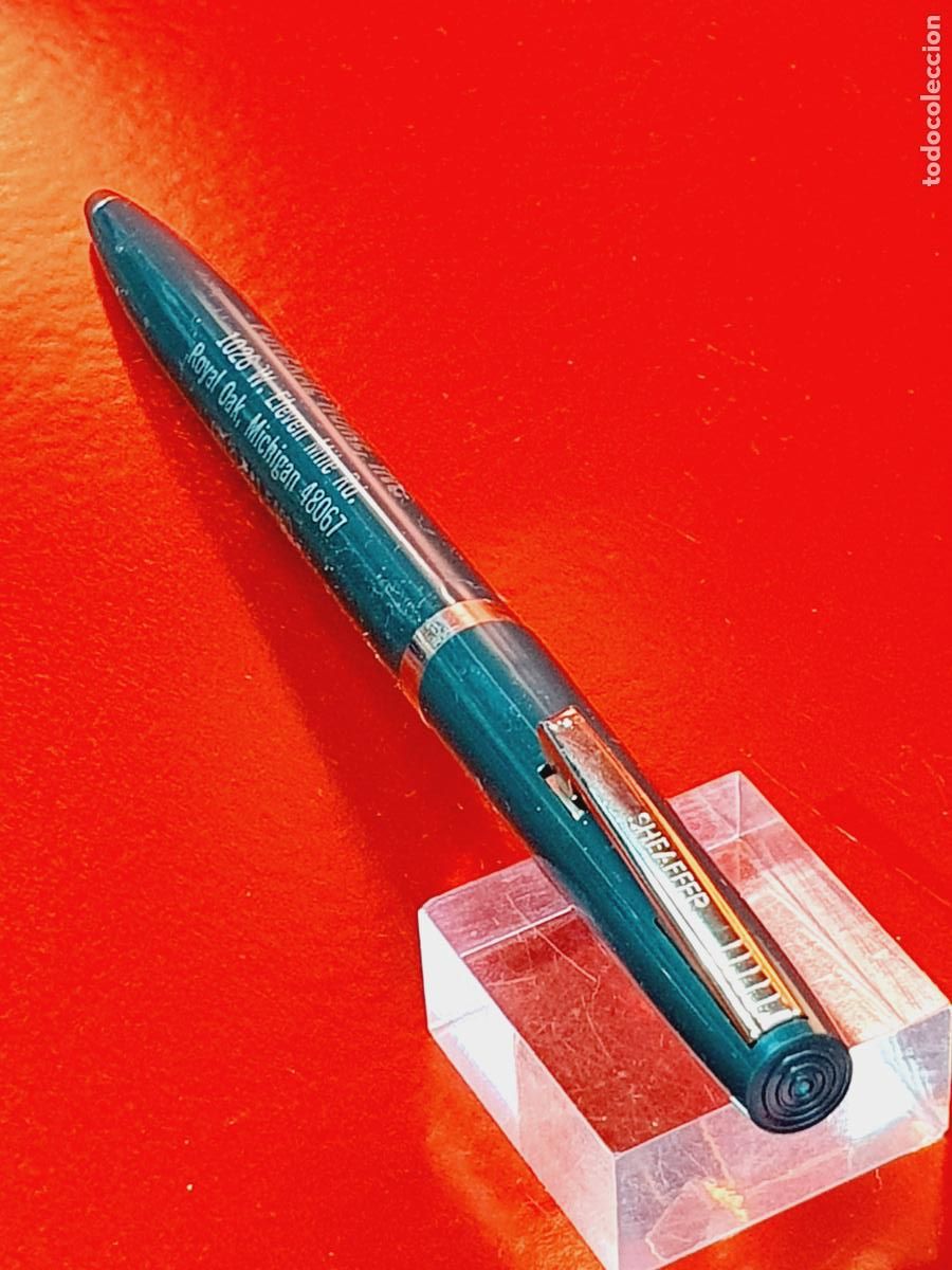 Bol&iacute;grafos antiguos: BOL&Iacute;GRAFO-SHEAFFER-U.S.A-VERDE OSCURO-CF. SCHNAIDT-EXCELENTE-VER FOTOGRAF&Iacute;AS