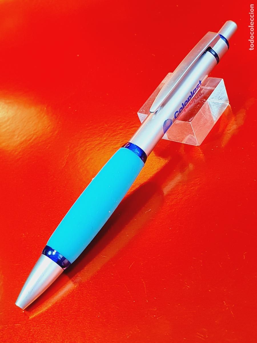 Bol&iacute;grafos antiguos: BOL&Iacute;GRAFO-SIN MARCA-ROBUSTO-P: COLOPLAST-AGARRE TIPO CAUCHO-GRIS+AZUL-VER FOTOGRAF&Iacute;AS.