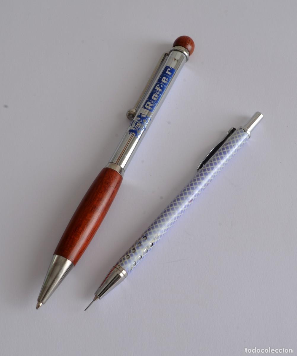 Bol&iacute;grafos antiguos: LOTE DE BOL&Iacute;GRAFO Y L&Aacute;PIZ, COLECCI&Oacute;N