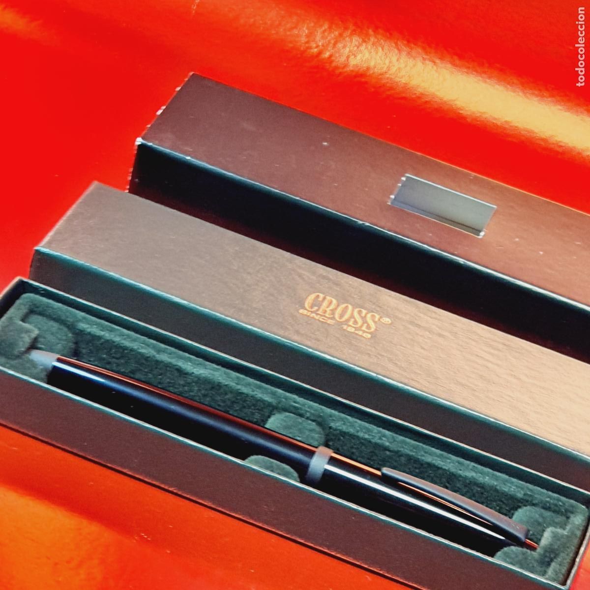 Bol&iacute;grafos antiguos: BOL&Iacute;GRAFO-CROSS-172-1G Boy Scouts 1994 Cross Ballpoint Pen in Original Box-CAJAS-VINTAGE-NEGRO-VER F