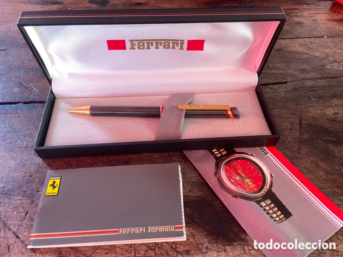 Bol&iacute;grafos antiguos: Bol&iacute;grafo Ferrari con documentaci&oacute;n