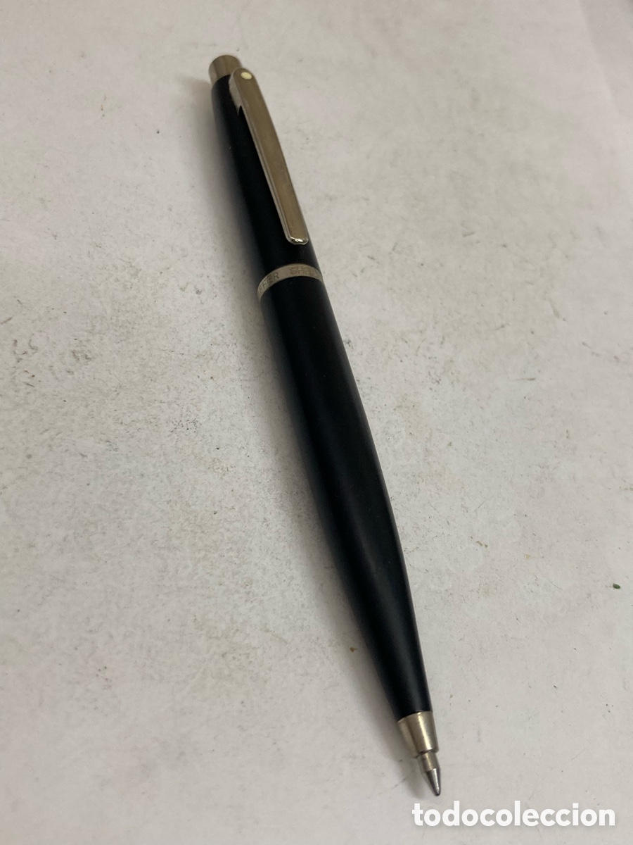 Bol&iacute;grafos antiguos: Bol&iacute;grafo Sheaffer cuerpo celuloide negro
