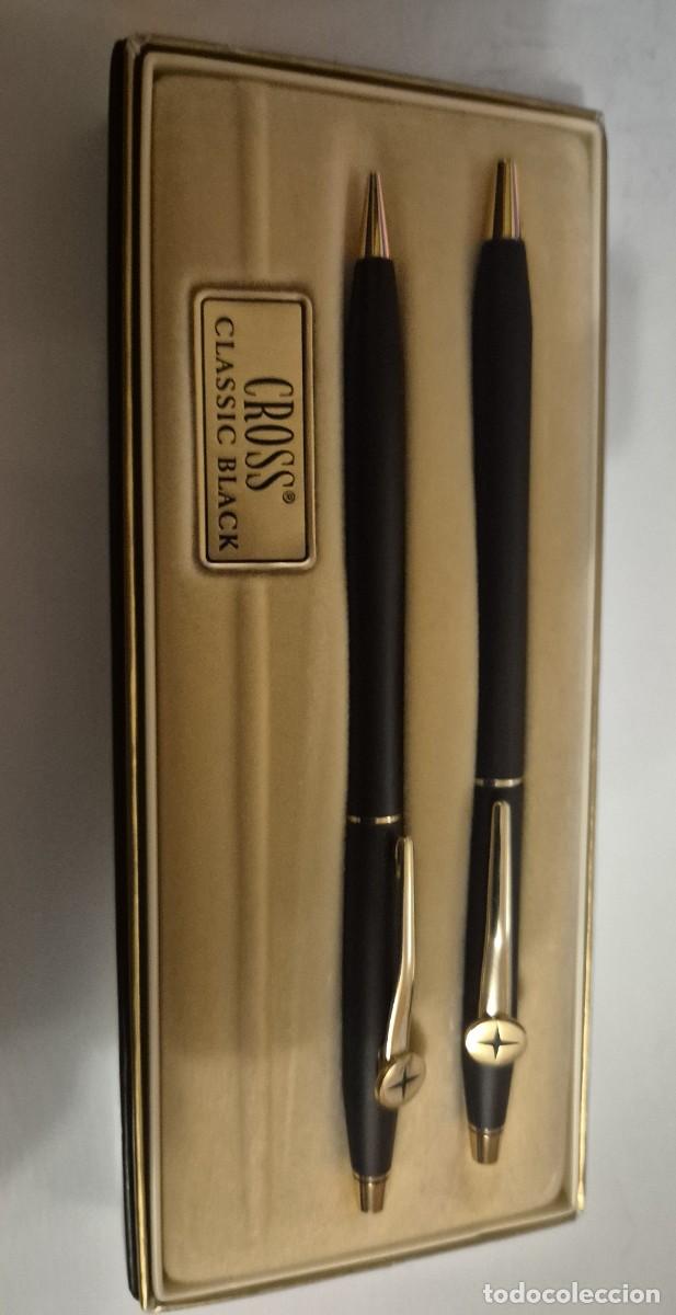 Bol&iacute;grafos antiguos: Boligrafo y portaminas Cross Classic Black