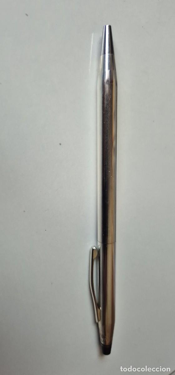 Bol&iacute;grafos antiguos: Boligrafo Cross de plata