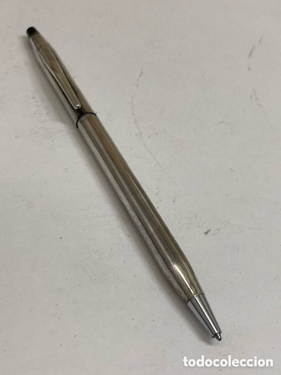 Bol&iacute;grafos antiguos: Bol&iacute;grafo cross Century cuerpo plata usa