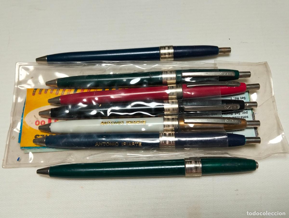 Bol&iacute;grafos antiguos: 7 BOLIGRAFOS ANTIGUOS, ANTONIO IRIARTE