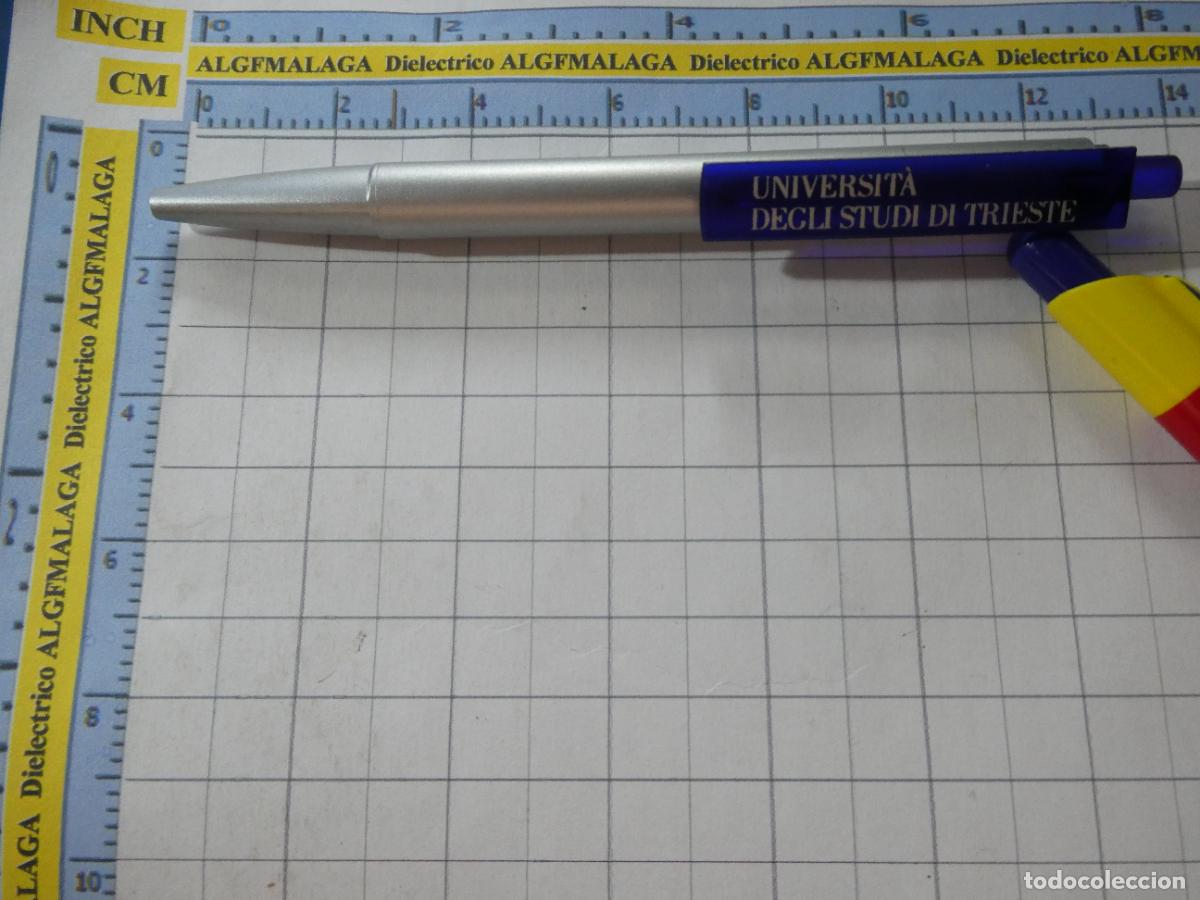 Bol&iacute;grafos antiguos: BOL&Iacute;GRAFO BOLI PUBLICITARIO. PUBLICIDAD DE UNIVERSIDADES COLEGIOS. UNIVERSIDAD TRIESTE ITALIA