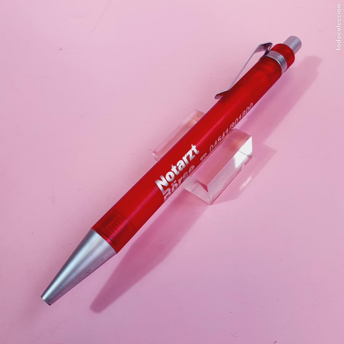 Bol&iacute;grafos antiguos: BOL&Iacute;GRAFO-KL&Iacute;O-NOTARZT B&Ouml;RSE-GERMANY-ROJO-VER FOTOGRAF&Iacute;AS.