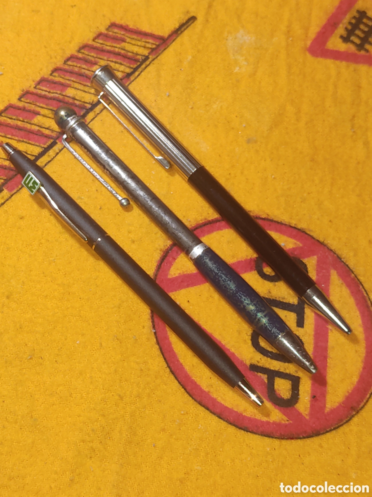 Bol&iacute;grafos antiguos: Bol&iacute;grafos Vintage de colecci&oacute;n,los 3 que se ven.