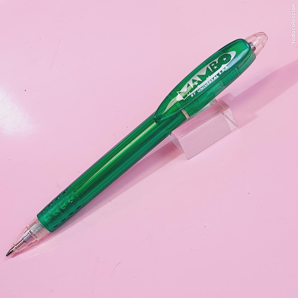 Bol&iacute;grafos antiguos: BOL&Iacute;GRAFO-UNIVERSAL MAMBO-ITALIA-VINTAGE-VERDE TRANSLUCENT-ESCASO-N.O.S.-DESCATALOGADO