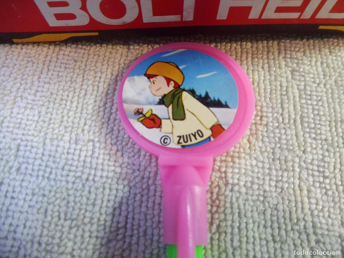 Bol&iacute;grafos antiguos: Bol&iacute;grafo de Pedro el amigo de Heidi rosa y verde, Zuiyo MOIP S.L. (Madrid)