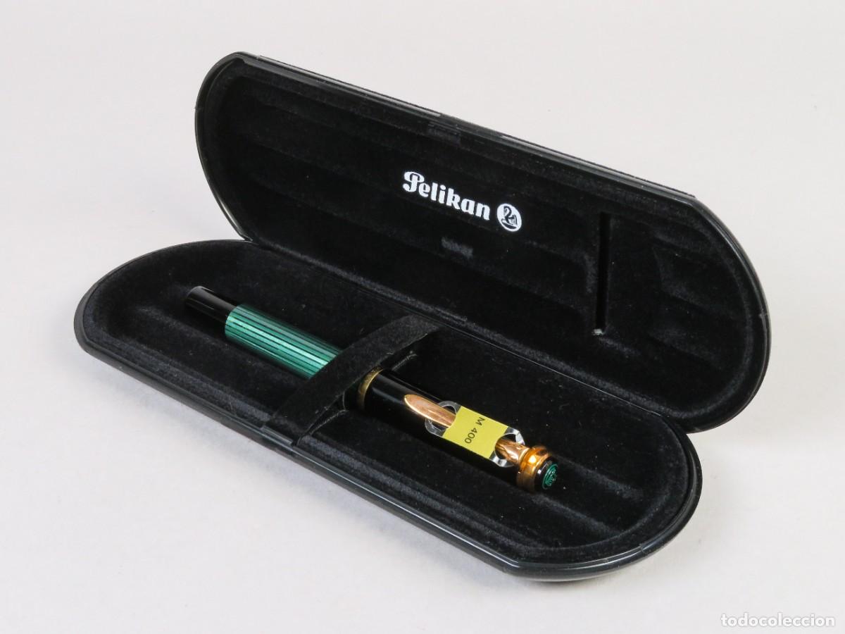 Bol&iacute;grafos antiguos: Pluma Pelikan M400 en su estuche original siglo XX