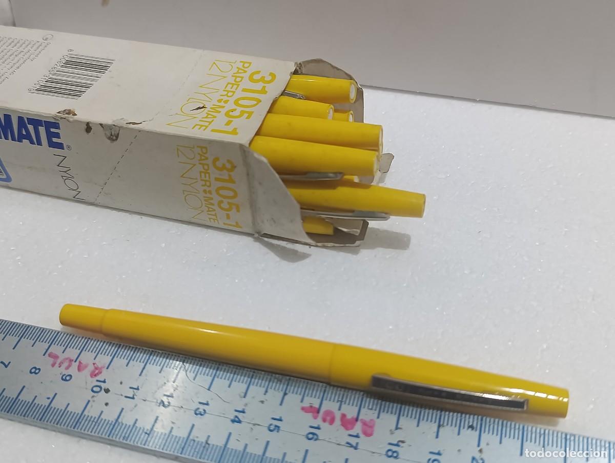 Bol&iacute;grafos antiguos: CAJA ANTIGUA DE 12 BOLIGRAFOS PAPER MATE NYLON - 3105 -1 - COMPLETA - ( )