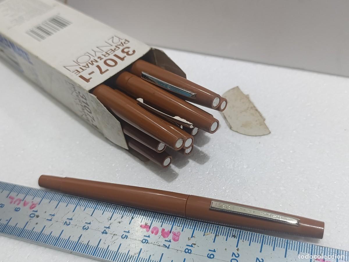 Bol&iacute;grafos antiguos: CAJA ANTIGUA DE 12 BOLIGRAFOS PAPER MATE NYLON - 3107 -1 - COMPLETA - ( )