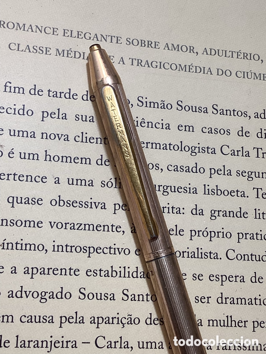 Bol&iacute;grafos antiguos: Bol&iacute;grafo Vintage Waterman C/F Doubl&eacute; Or Lamin&eacute; - Impecable