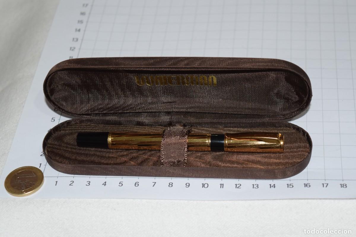 Bol&iacute;grafos antiguos: Vintage/Antiguo - Rotulador WATERMAN - Original, Made In France, plaque oro - &iexcl;Mira FOTOS/DETALLES!