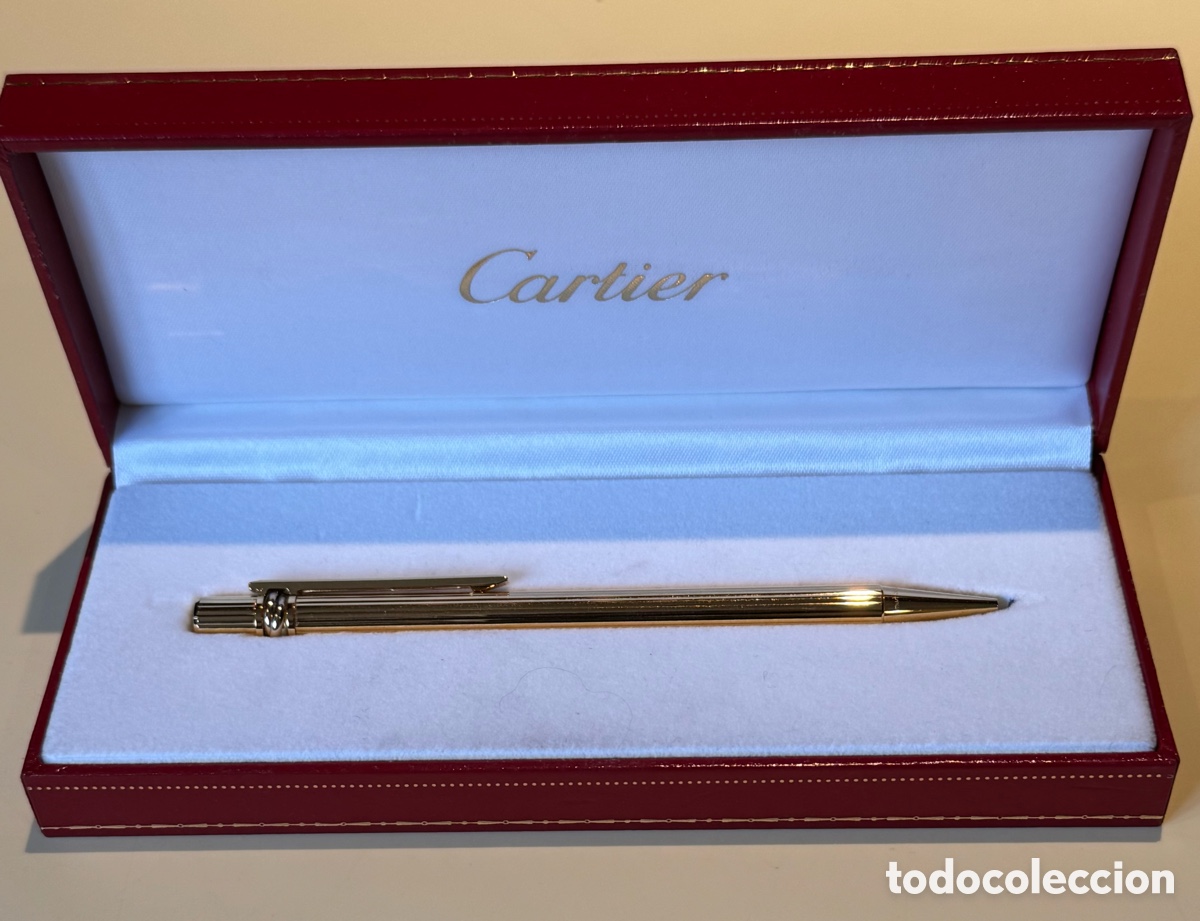 Bol&iacute;grafos antiguos: Bol&iacute;grafo Must de Cartier Trinity en Oro