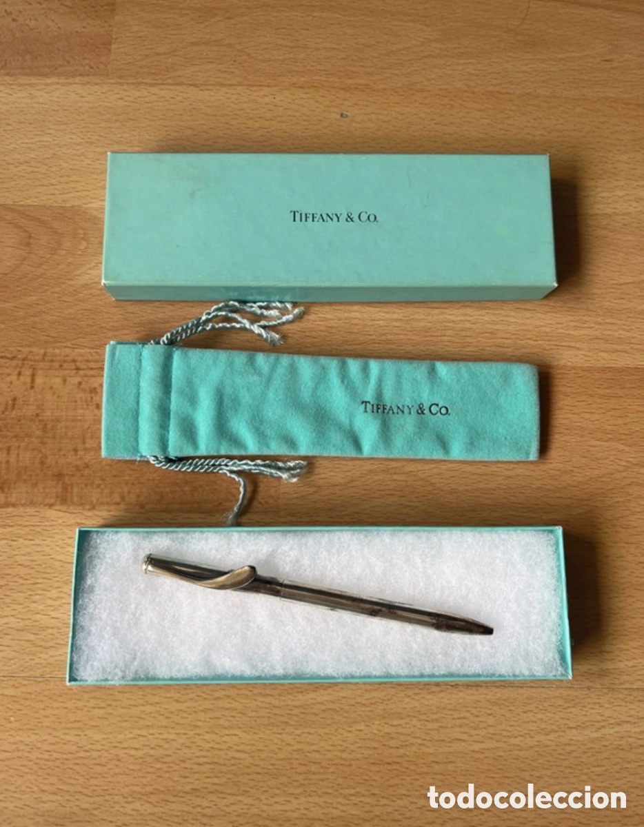 Old Ballpoint Pens: Bol&iacute;grafo de plata Tiffany & Co. + caja original