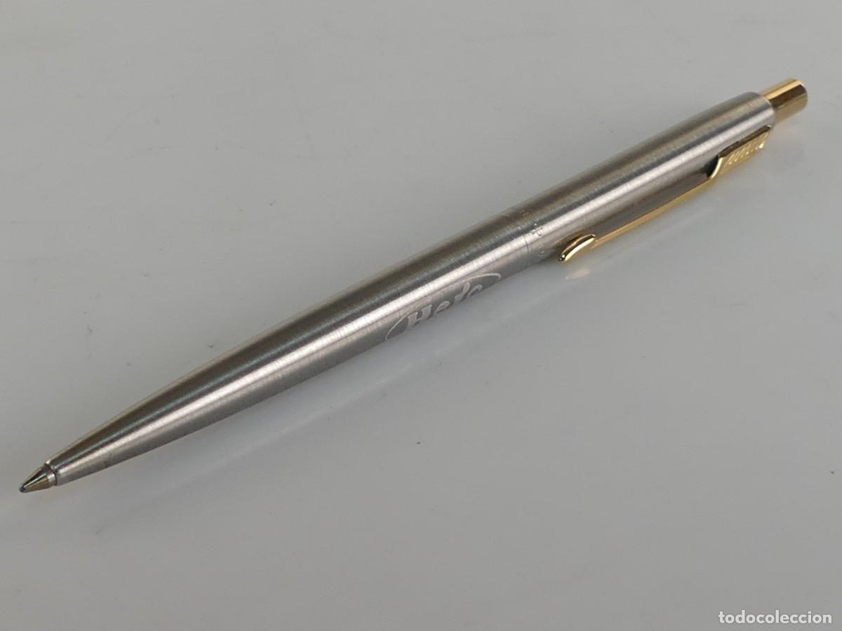 Old Ballpoint Pens: BOLIGRAFO MARCA PARKER MADE IN ENGLAND CON PUBLICIDAD DE HERO
