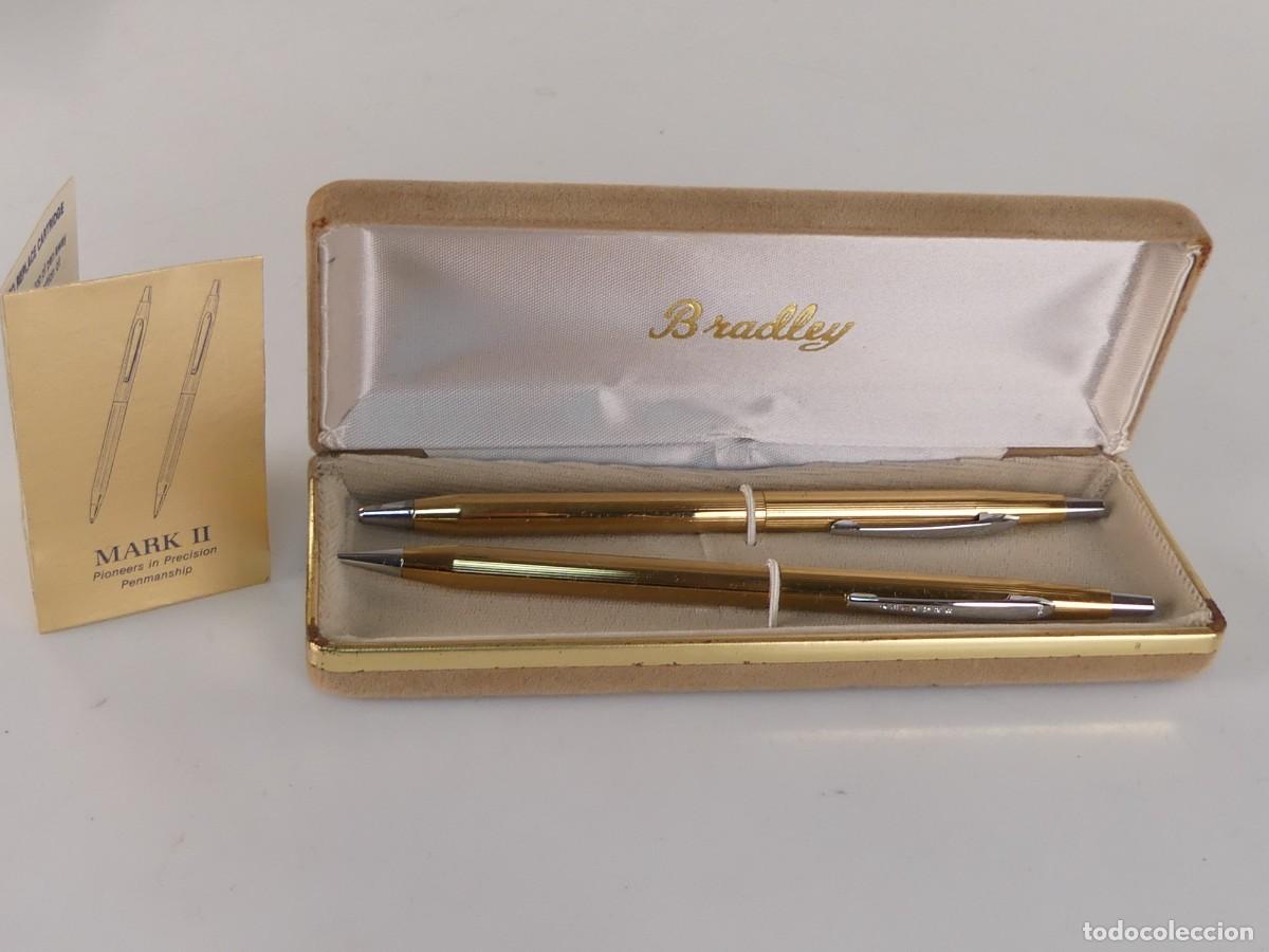 Penne a sfera antiche: JUEGO DE BOLIGRAFO Y PORTAMINAS MARCA BRADLEY CON ESTUCHE