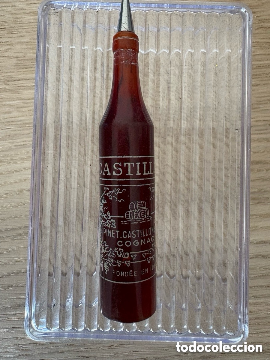 Bol&iacute;grafos antiguos: Bol&iacute;grafo publicidad Francesa Castillon Cognac (A21)