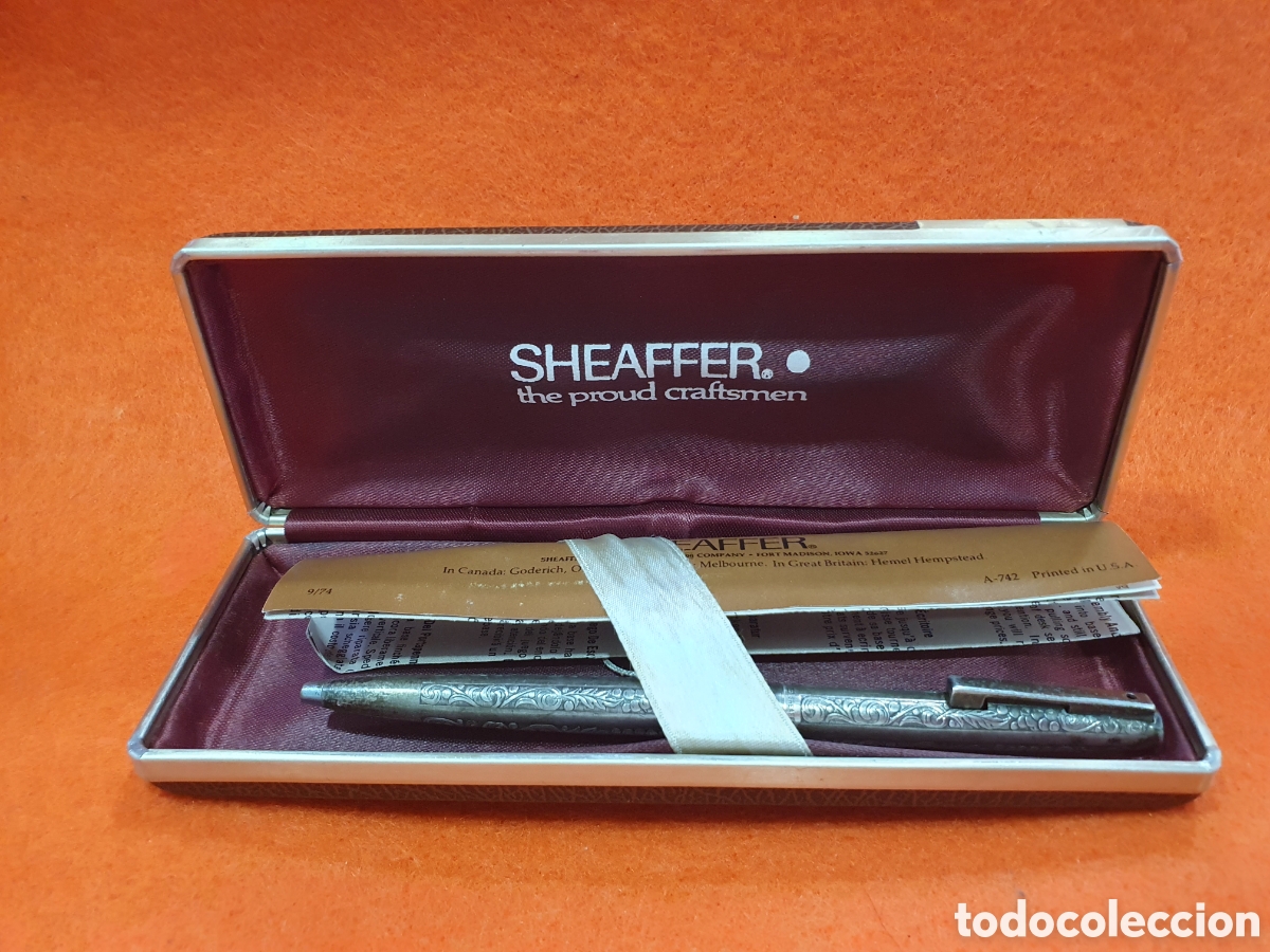 Old Ballpoint Pens: Bol&iacute;grafo Sheaffer plata de ley Sterling. (L127)